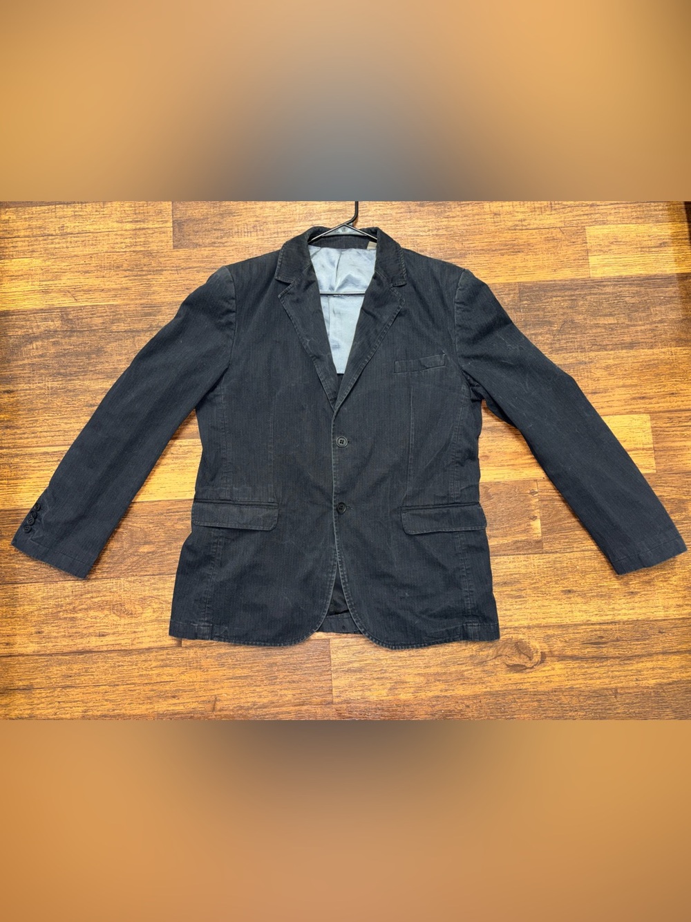 Ted Baker Black Corduroy Sport Coat - Two-Button Blazer